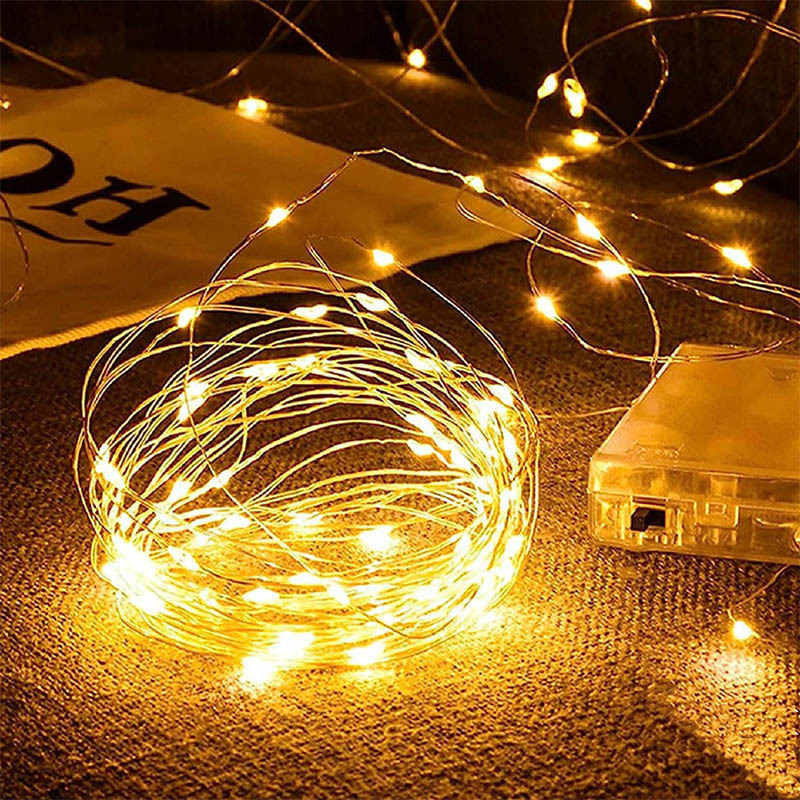 USB Multifunction Remote Control Light String Battery Operated 5M 10M Led Fairy String Lights for Home Room Party Decor