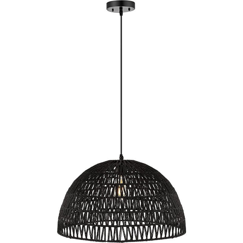 Home Kitchen Dining Hanging Lamp Ceiling Lighting Led Decorative Nordic Modern Rattan Pendant Light