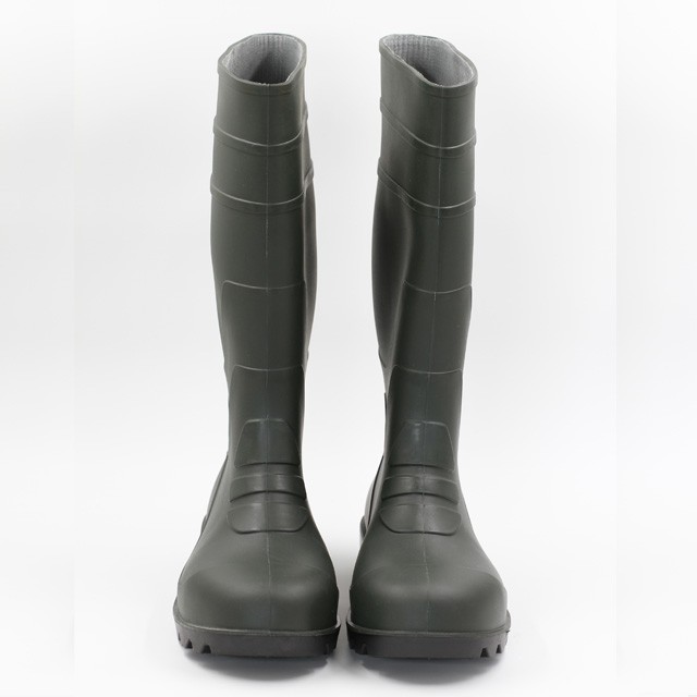 wholesale PVC Wellies Boots Rain Boots Ordinary Steel Toe Working PVC Rain Boots waterproof men for adults