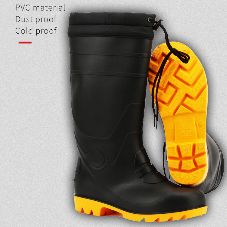 Fashion Cheap PVC Rain Shoes Waterproof Custom Rain Boot with fastener for working for man and women