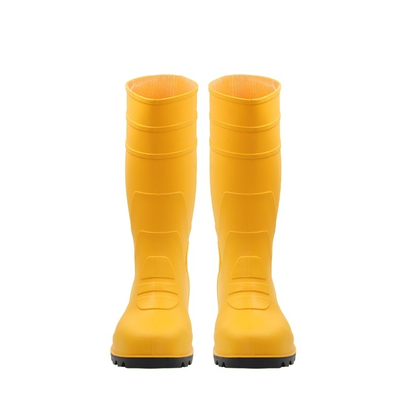 thick sole unisex farm fishing water plastic pvc waterproof steel toe safety pvc rain boots gum boots factory