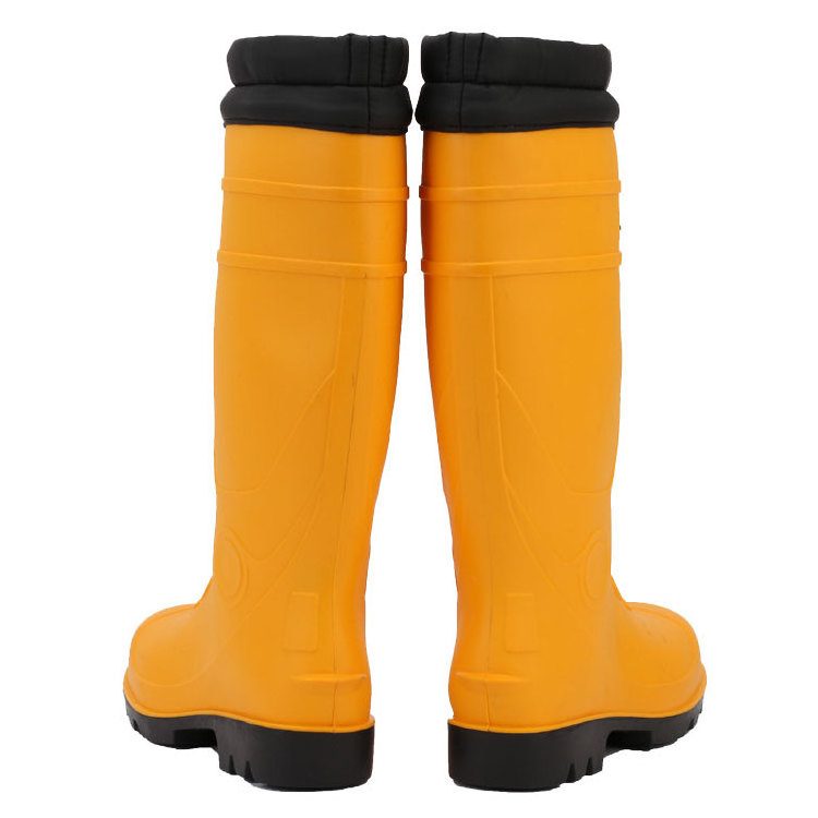 Manufacturer agriculture steel toe yellow waterproof pvc safety boot rain gum boots men wholesale for adults