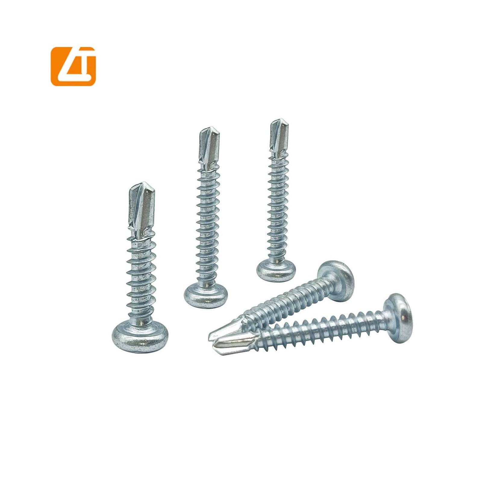 Tornillo autoperforante zinc plated Parker Screw self drilling pan head screw