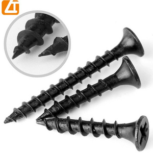 Tianjin manufacturer C1022A carbon steel fine & coarse thread black gypsum drywall screws