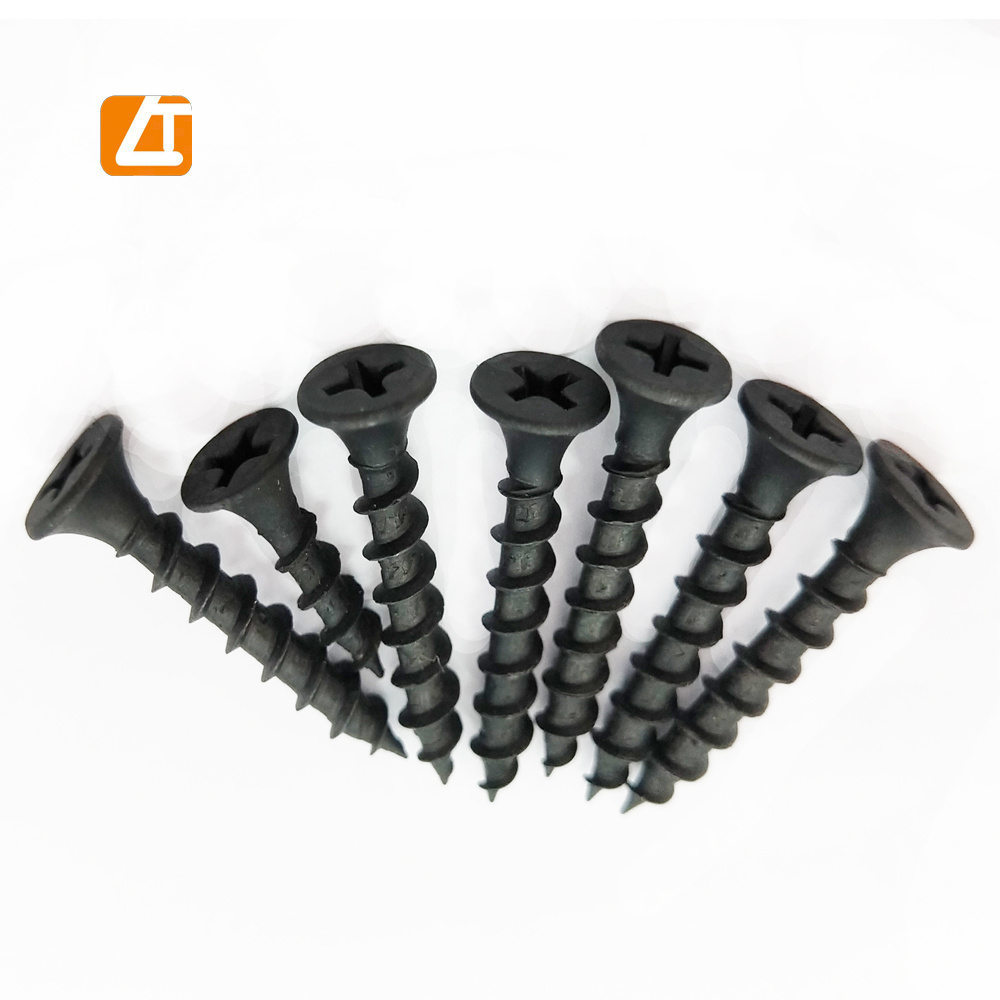 Tianjin manufacturer C1022A carbon steel fine & coarse thread black gypsum drywall screws