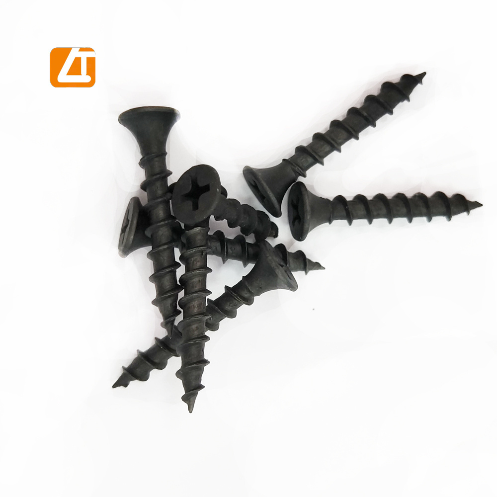 Tianjin manufacturer C1022A carbon steel fine & coarse thread black gypsum drywall screws