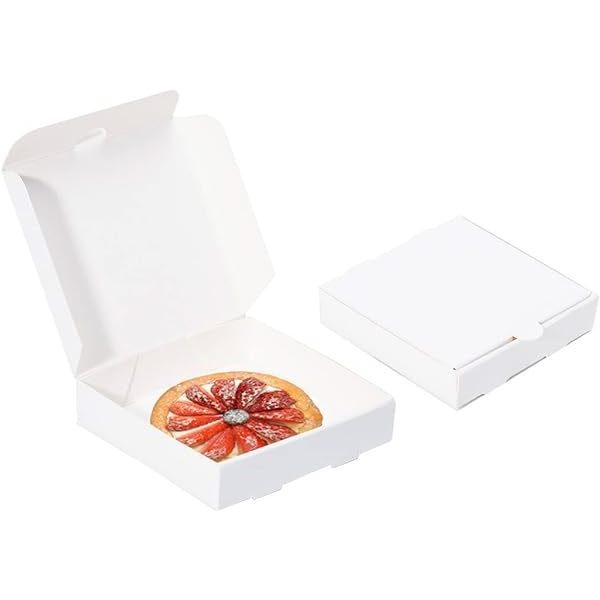 Golden Supplier White Cardboard Window Packaging pizza Box With Handle