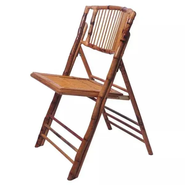 Hot Sale Event Party Furniture Wedding Chair Rustic Bamboo Folding Outdoor Dining Chair