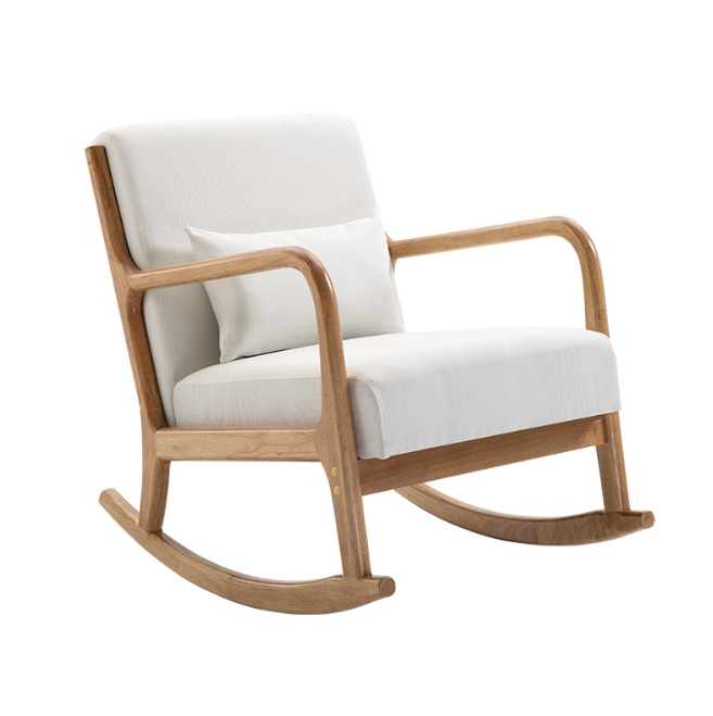 Nordic Single Rocking Chair Small Apartment Modern Sofa Balcony Bedroom Leisure Chair Living Room Furniture Sofa