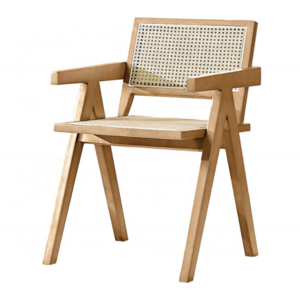 Modern Design Solid Wood Rattan Chair