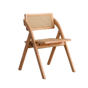 High Quality Folding Wood Rattan Chair Office Dining Wooden Wedding Chairs