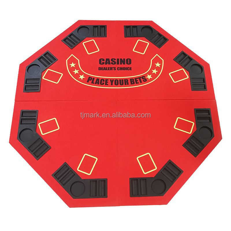 FOLDABLE POKER TABLE TOP TEXAS POKER GAME TABLE