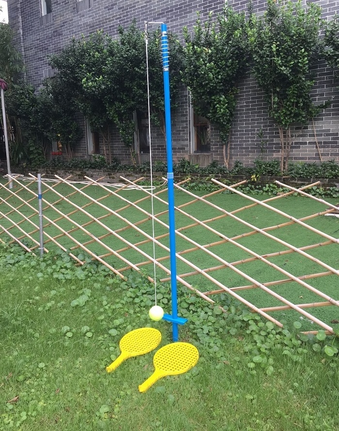 TJ MARK outdoor sport toy metal tube tennis training swing tennis ball garden game swing ball