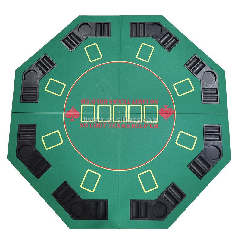 FOLDABLE POKER TABLE TOP TEXAS POKER GAME TABLE