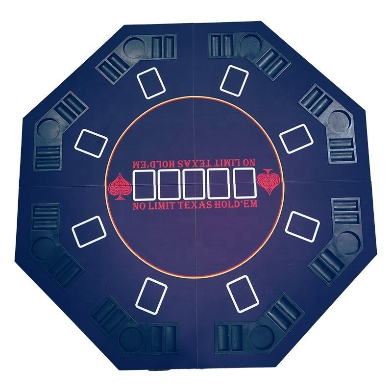 FOLDABLE POKER TABLE TOP TEXAS POKER GAME TABLE