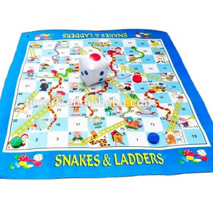 Garden outdoor game beach toys 1.8M Giant garden game mat snakes and ladders for funny playing party game