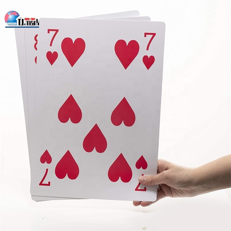 JUMBO GIANT BIG SIZE OF PLAYING CARDS 54 PCS FUNNY PARTY GAME FOR KIDS AND ADULTS PLAYING BACKYARD