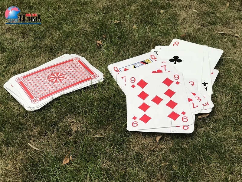 JUMBO GIANT BIG SIZE OF PLAYING CARDS 54 PCS FUNNY PARTY GAME FOR KIDS AND ADULTS PLAYING BACKYARD