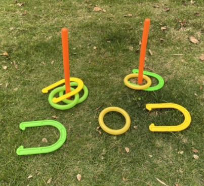 Ring Toss Game Set for Indoor Outdoor Horseshoes Throwing Lawn Camping Game