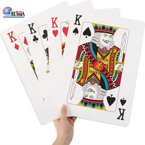 JUMBO GIANT BIG SIZE OF PLAYING CARDS 54 PCS FUNNY PARTY GAME FOR KIDS AND ADULTS PLAYING BACKYARD