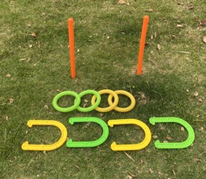 Ring Toss Game Set for Indoor Outdoor Horseshoes Throwing Lawn Camping Game