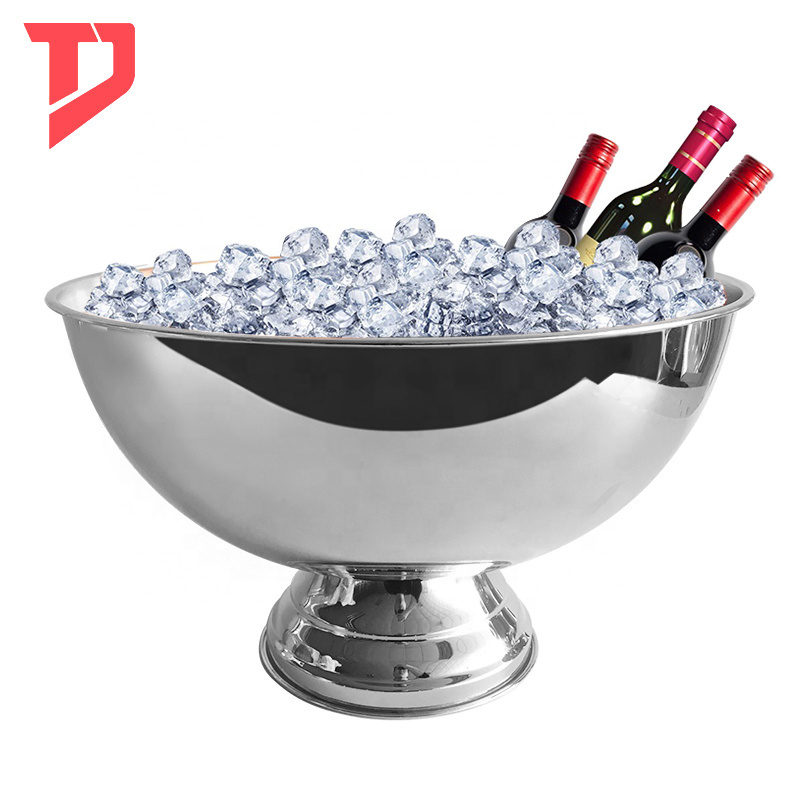 Custom 8L 12L Bar clubs Cooler metal Double Wall  Stainless Steel Silver Gold Copper Champagne Beer Ice Bucket