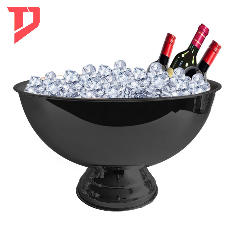 Custom 8L 12L Bar clubs Cooler metal Double Wall  Stainless Steel Silver Gold Copper Champagne Beer Ice Bucket