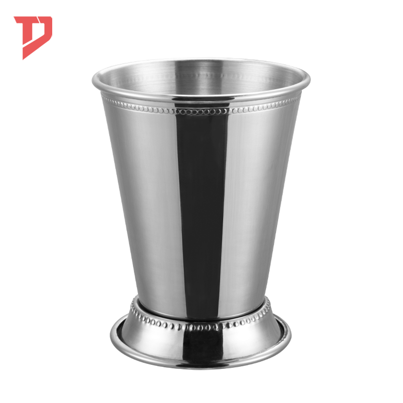 Hot sell Stainless Steel Cups Premium Drinking Glasses Unbreakable Step Cone Cup Mint Julep Cup