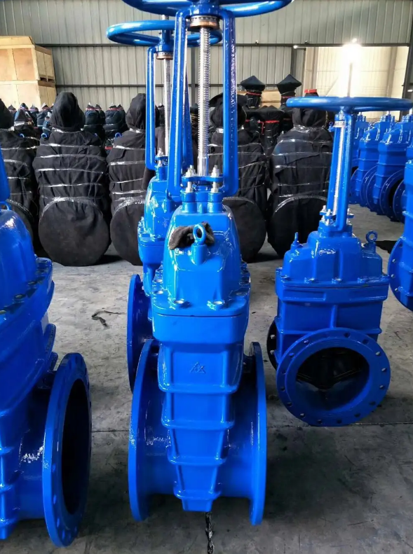 Non-Rising /out side Rising Stem Ductile Iron Wedge gate valve with Rubber Sealed Disc BS5163 DIN3202 F4 F5 Hand Wheel