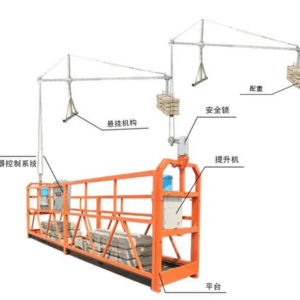 ZLP630 Steel Facade Lift  Suspended Platform Electric Scaffolding Basket  Window Cleaning Gondola