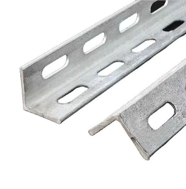 Custom size Carbon Steel angles MS/GI metal angles iron slotted angle bar for sale