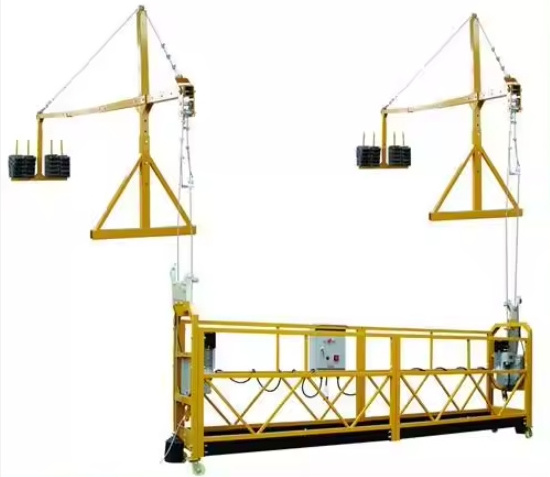 China Hydraulic Scaffolding For Construction ZLP630 ZLP800 Suspend Platform 500kg Mobile Electric Lifting Scaffolding Platforms