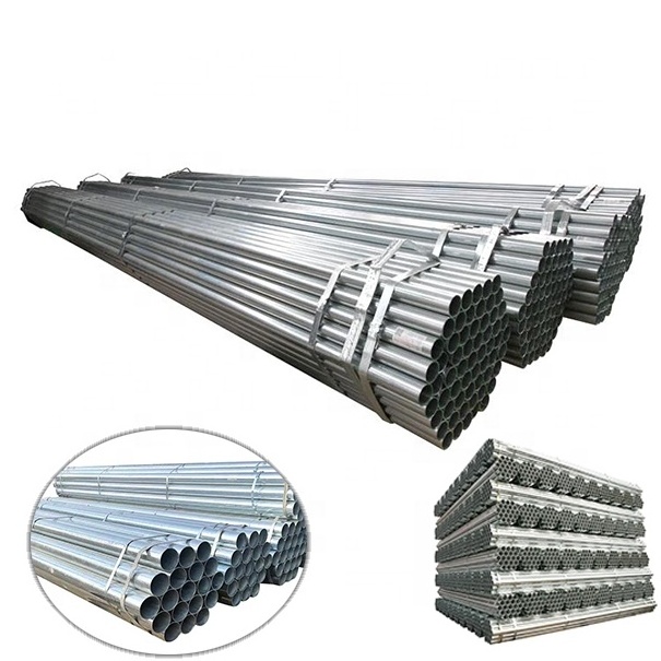 Tianjin metal building materials customized welded steel pipes Gi galvanized ERW carbon steel welded pipe  for construction