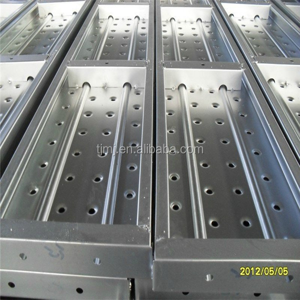 construction for aluminum metal osha scaffold plank High Strength Adjustable Scaffold Plank Q235 Steel Scaffolding Footplate