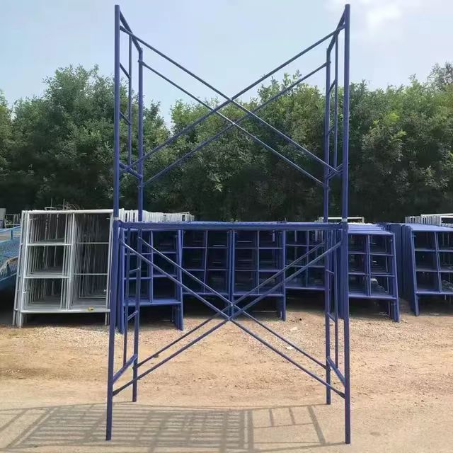 customized size  H Frame Scaffolding  Powder Coating Pipe Scaffold Ladder Frame H Frame Scaffolding easy install