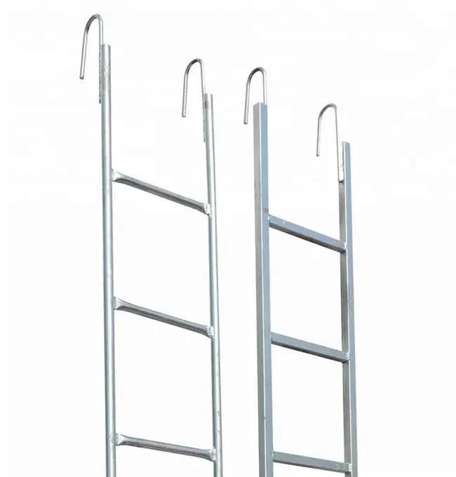 China supplier ladder & scaffolding parts Metal Scaffolding climb Steel stair case Monkey Access Ladder with Hooks