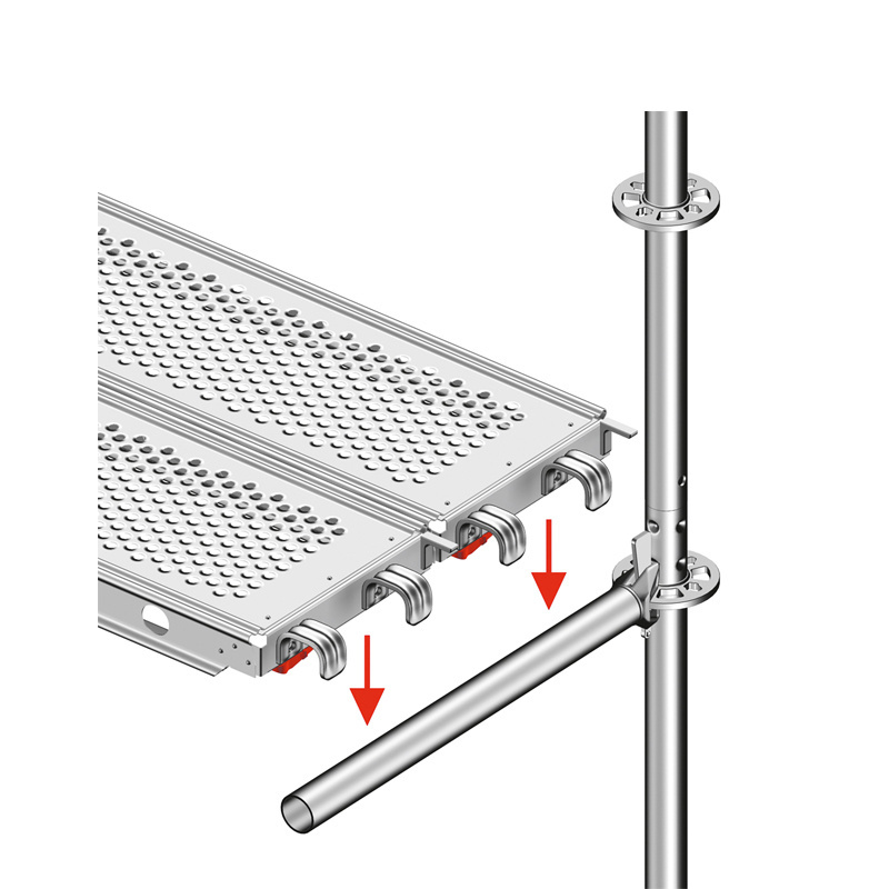 raised structure platform ladder walk board steel catwalk board platform with hooks