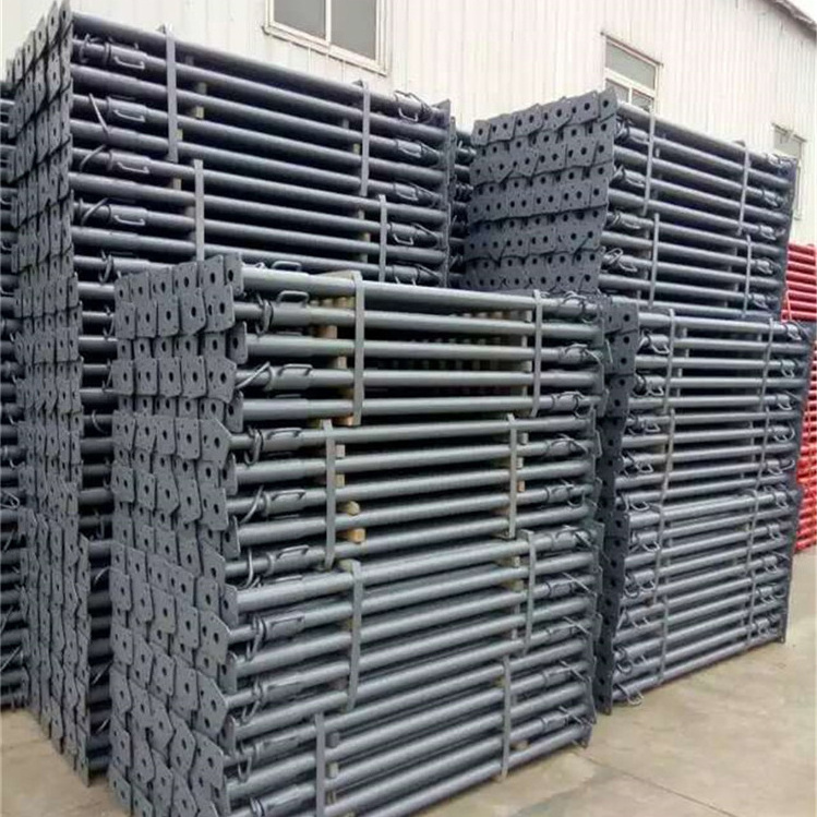 2.2m-6m adjustable steel prop galvanized steel brace with flat plate steel support beam for building