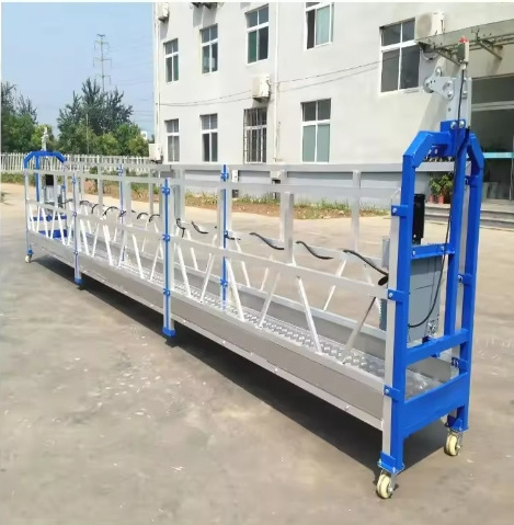 China Hydraulic Scaffolding For Construction ZLP630 ZLP800 Suspend Platform 500kg Mobile Electric Lifting Scaffolding Platforms