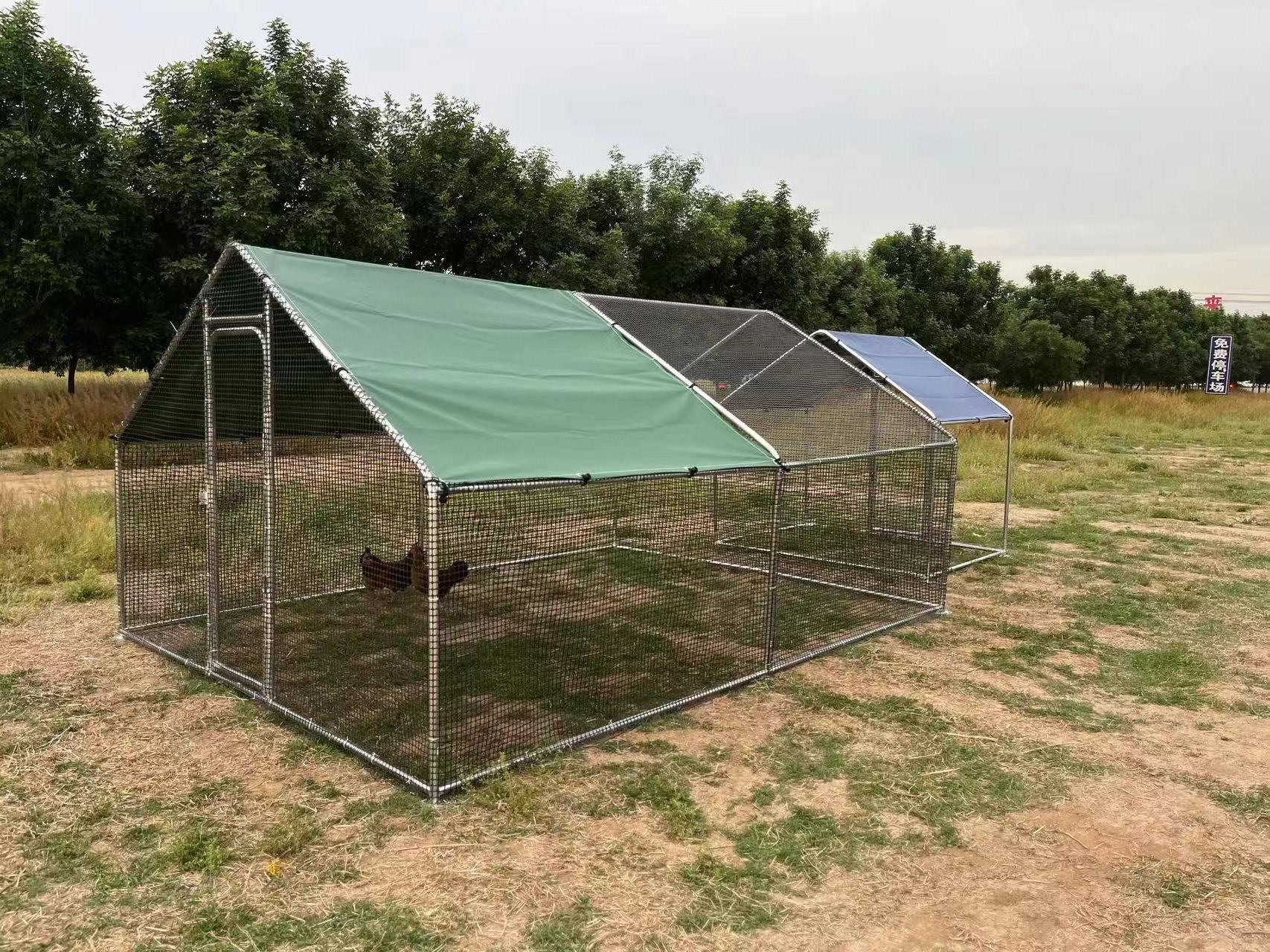 Factory Direct Selling Waterproof Large Cheap Metal Chicken Coop For Outdoor Walk-In Poultry Cage