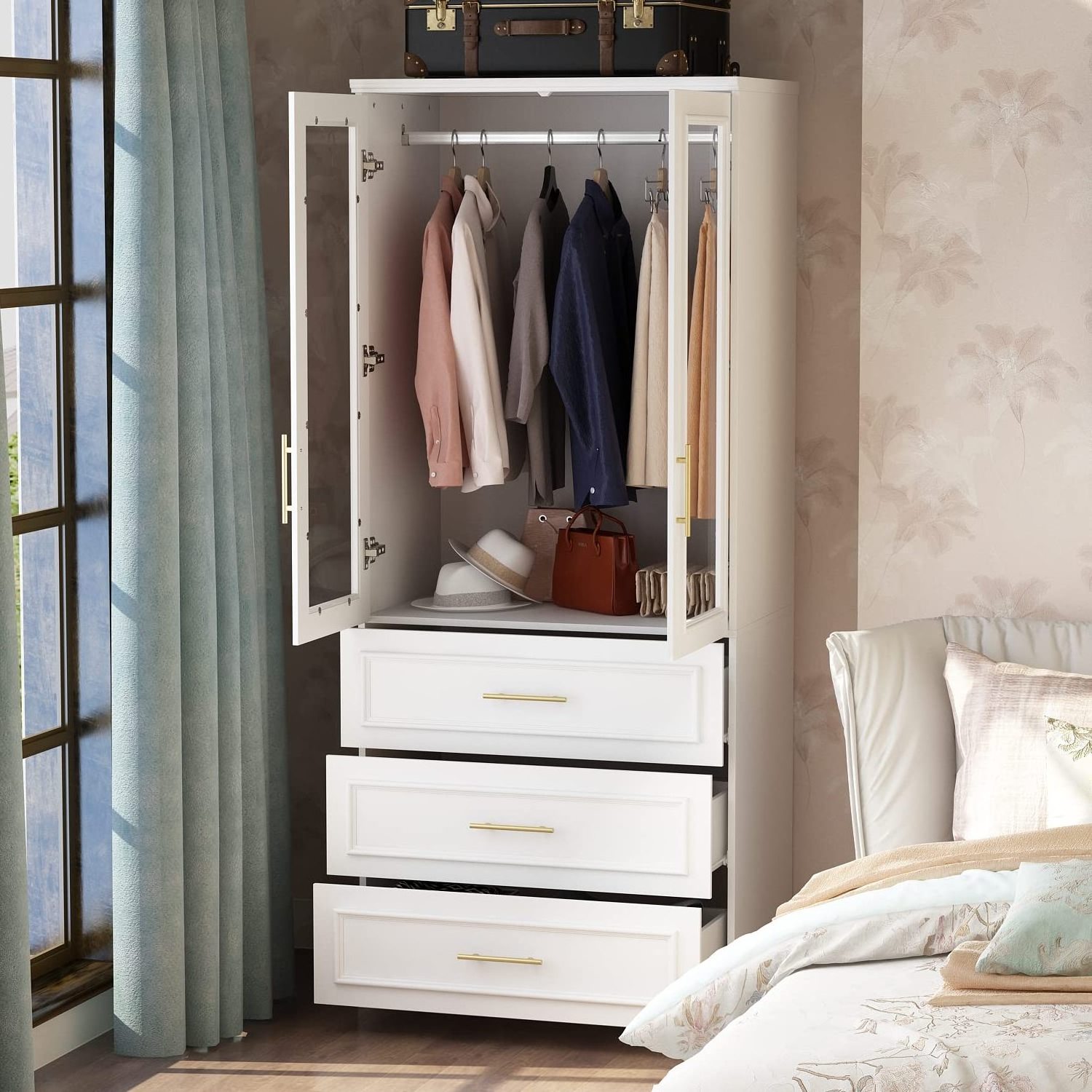 Direct Selling customised wardrobe combination wardrobe uganda mini simple wardrobe