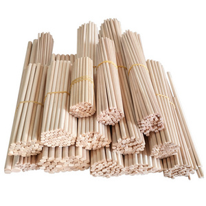 Custom 36Inch *6Mm High Quality Bamboo Round Stick Long Thin Mashmallow Kite Bamboo Sticks With Two End Flat