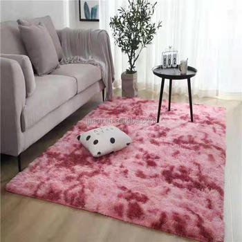 High quality fluffy custom rugs square fluffy anti skid rug shaggy rug carpet anti slip