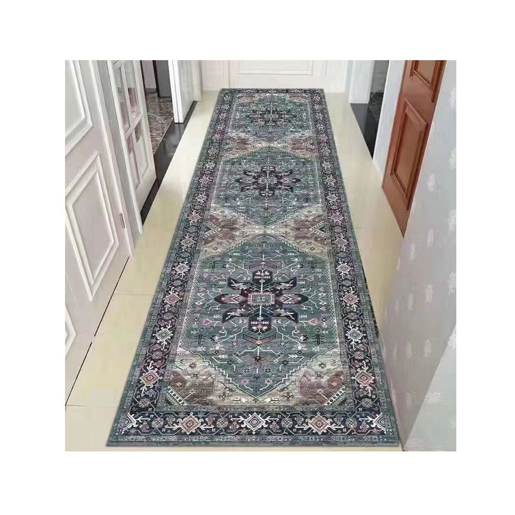 Best Price Anti-Slip Corridor Carpets Factory Direct Polyester Hallway Runners 3D Print Rugs Long Carpets