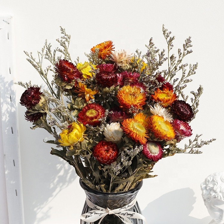 Indoor Decoration Artificial Flower Daisy Arrangement Dried Flowers For Candle