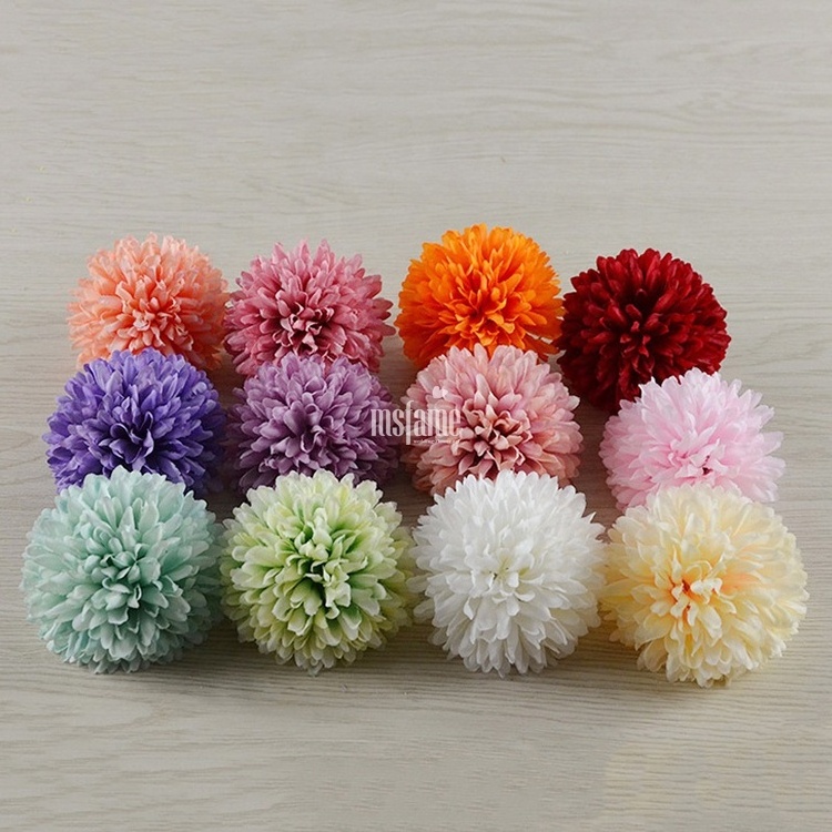 MSFAME Silk Flowers Wedding Dandelions Flower Heads Small Pieces Head Artificial Flowers