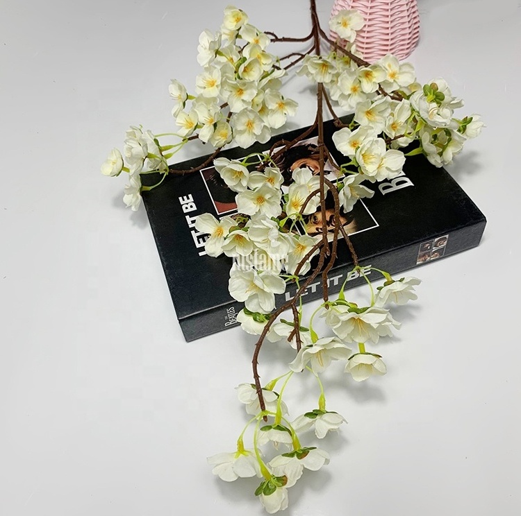 MSFAME High Quality Silk Artificial Flowers DIY Tree Centerpiece Cherry Blossom Centerpiece