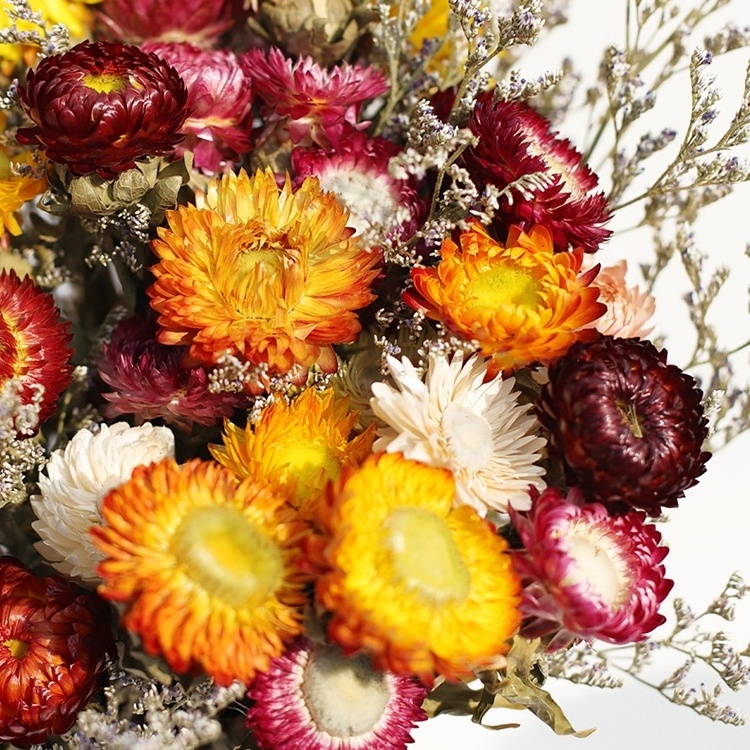 Indoor Decoration Artificial Flower Daisy Arrangement Dried Flowers For Candle