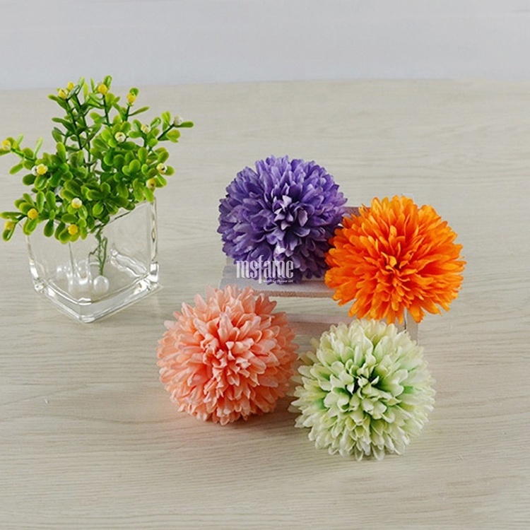 MSFAME Silk Flowers Wedding Dandelions Flower Heads Small Pieces Head Artificial Flowers