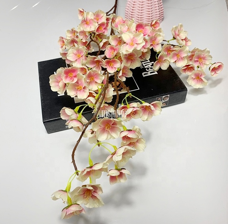 MSFAME High Quality Silk Artificial Flowers DIY Tree Centerpiece Cherry Blossom Centerpiece